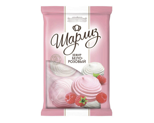 Зефир Шарлиз бело-розовый 180г
